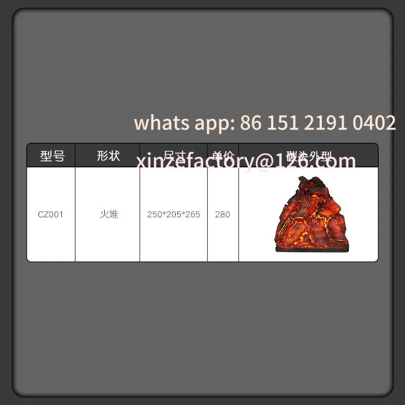 Customizable Fireplace Decoration Home Simulation Flame Bare Carbon TV Background Wall Fake Electronic Fireplace Core Restaurant