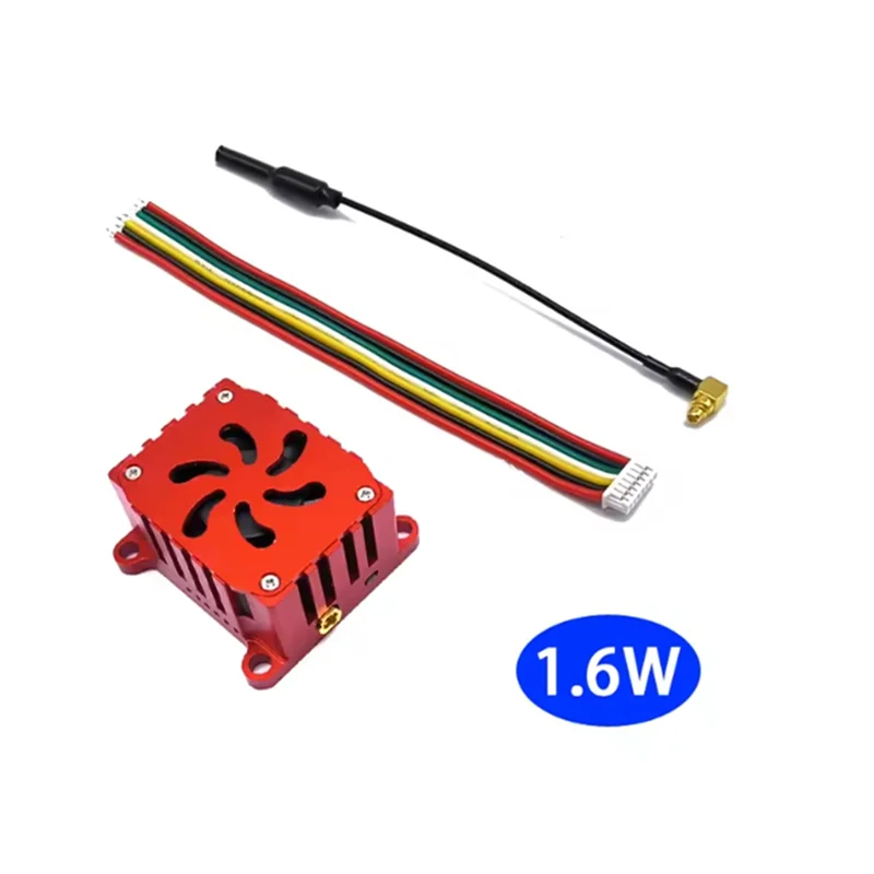 B34B-Long Distance 5.8Ghz 1.6W FPV Wireless Transmitter 48CH For RC Plane With Heat Sink Fan Video AV Audio Sender