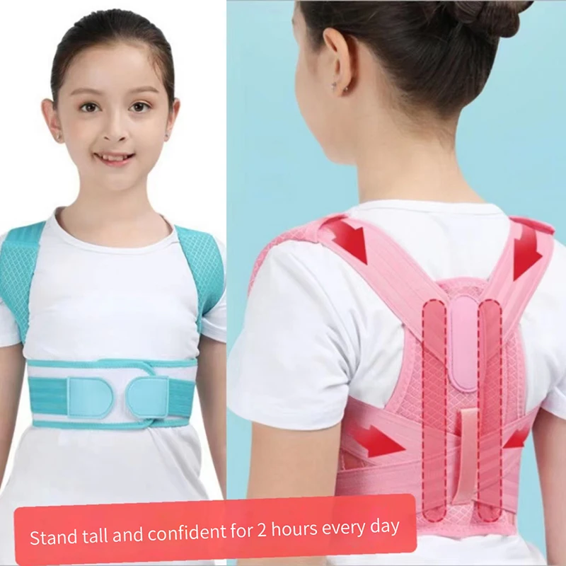 Children Back Posture Corrector Orthopedic Corset Shoulder Lumbar Wasit Support Correction For Kids Teens Straighten Upper Belt