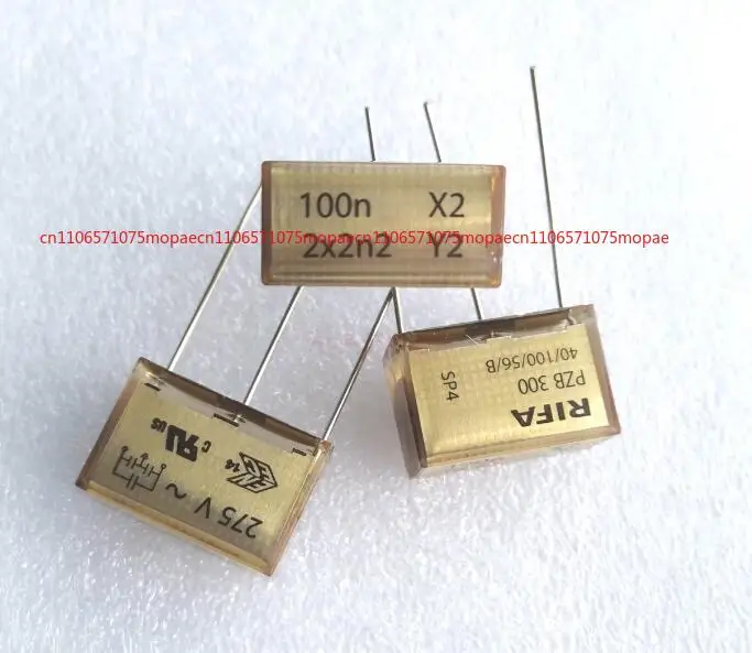 

OK 1PC for Rifa Safety Capacitors PZB300 100n 2x2n2 Y2 Metallised Paper Film Capacitors