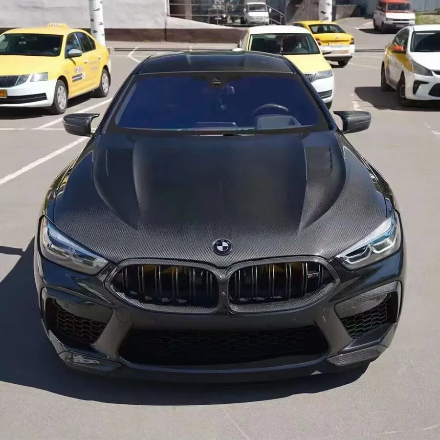 For BMW 8 Series M8 G14 G15 G16 840 850 860 Carbon Fiber Hood Engine Cover Hood Car Headliner Hood Cover Car Accessories