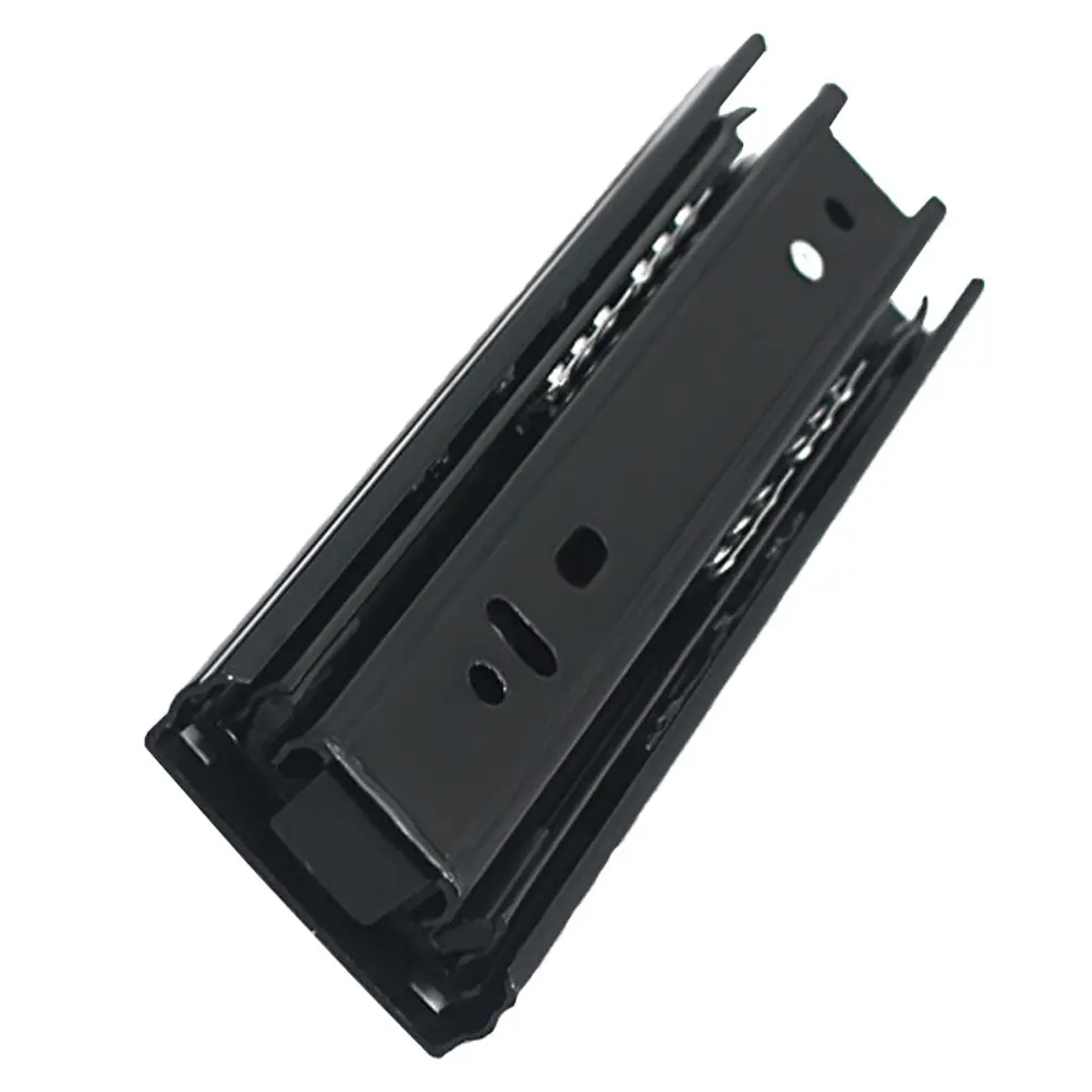 Silent Drawer Track Rail Three-section Ball Slide Thickened Cabinet Extended Bearing Guide