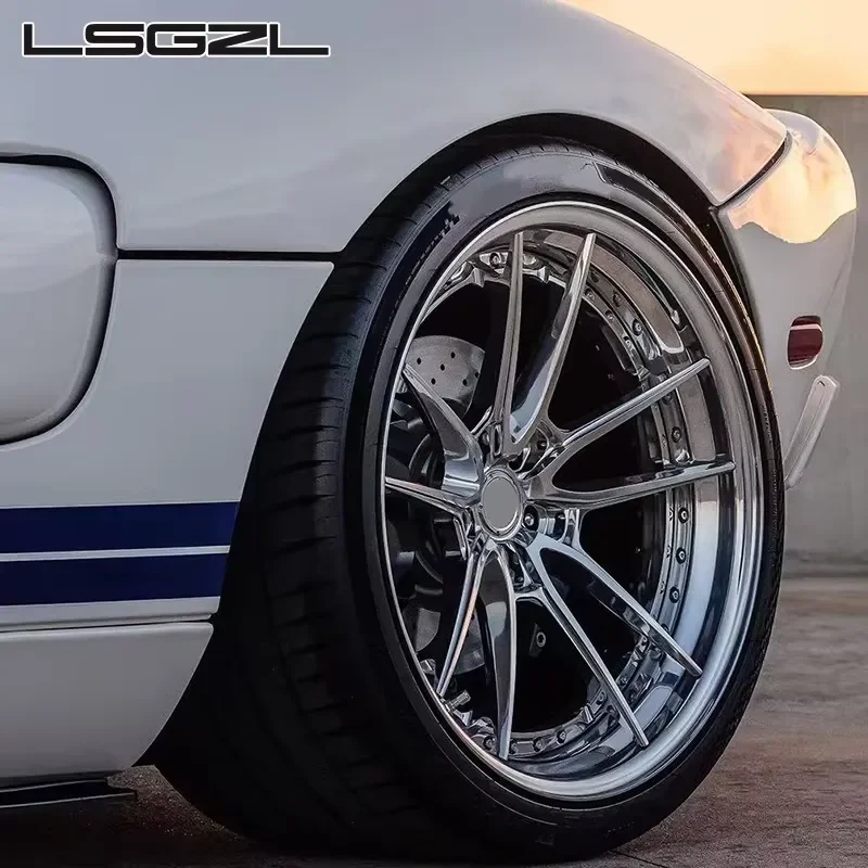 i 2-Piece Wheels Aluminum Alloy 5x120 5x112 5x127 Rim for Forged Alloy Car Rims 18 19 20 Inch