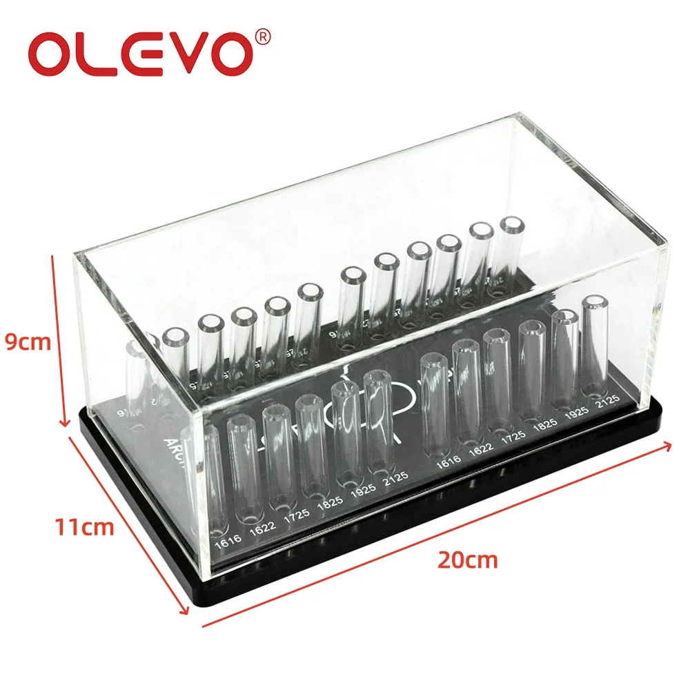 OLEVO Dental Archwire Organizer Holder Dispenser Akrylowe łuki ortodontyczne Okrągłe / prostokątne przewody Pudełko do przechowywania