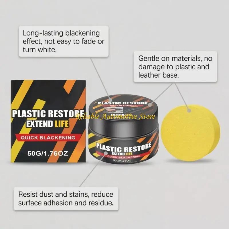 M68B Effective Plastic Refinishing Compound 50G Easy To Apply for Motorcycle Vehicle