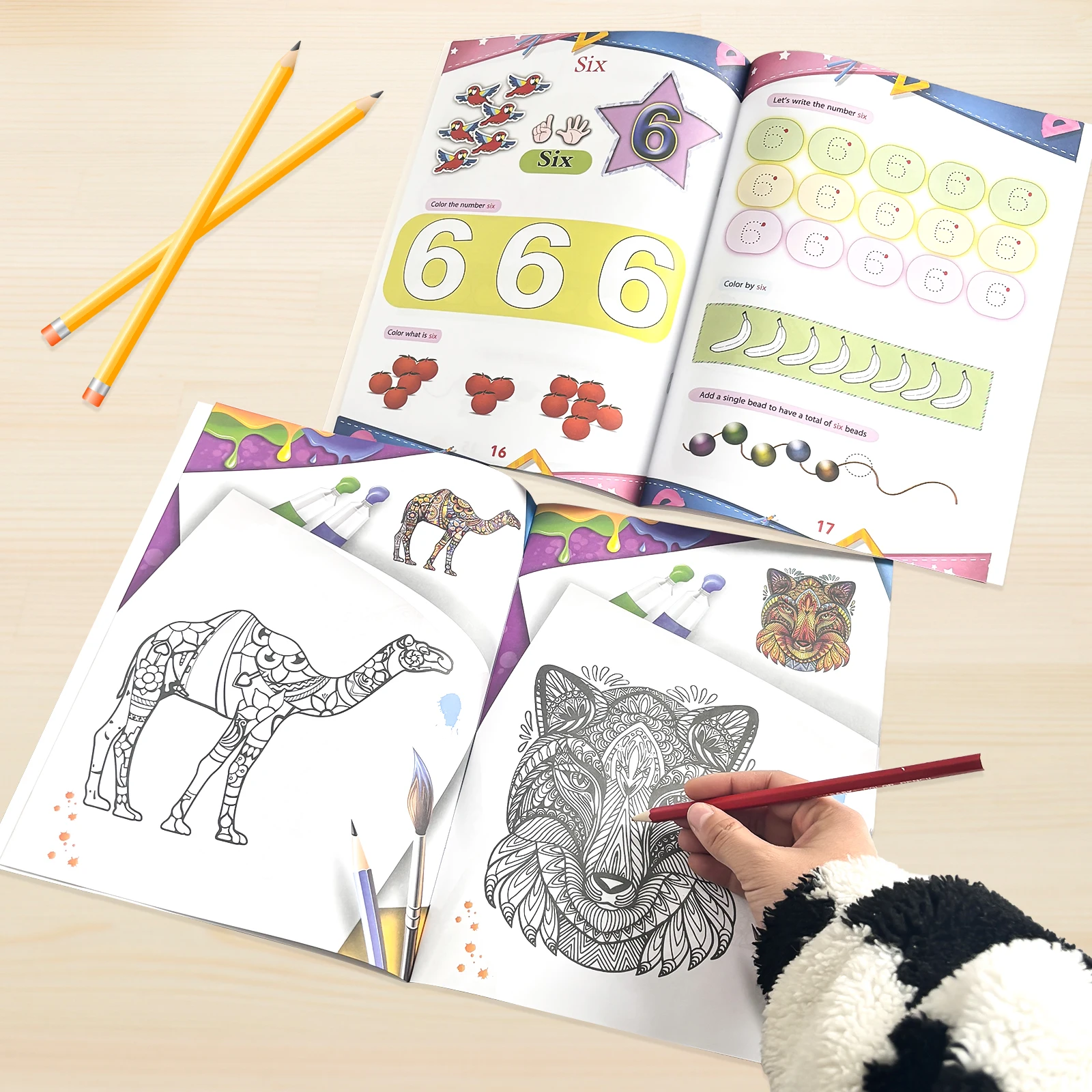 Fun Mathematics Color Picture Books Coloring Books Children's Coloring Books Copybooks Improve Concentration Educational Learn