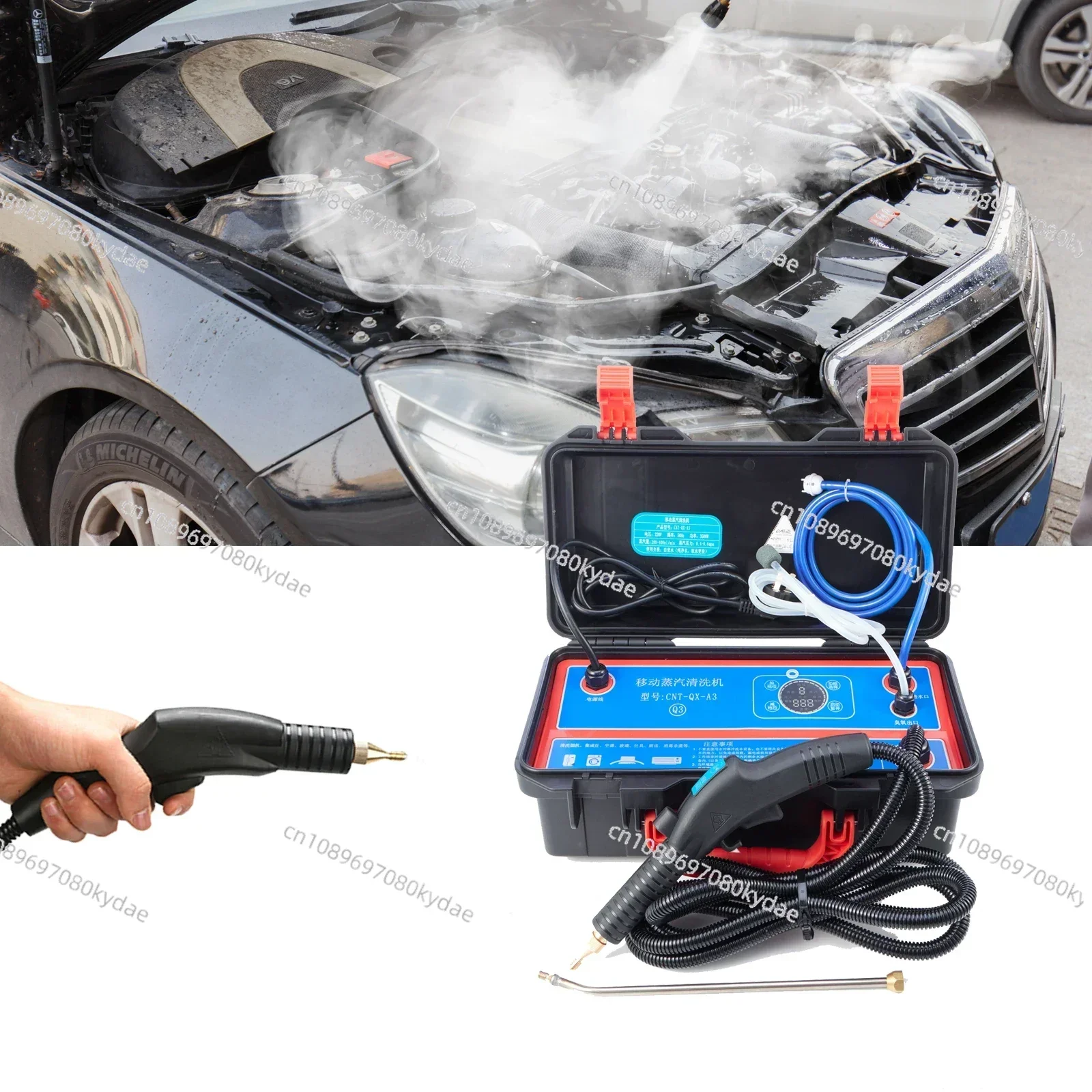 Multi-purpose 3500W Powerful Professional Commercial Car Care Steam Wash Deep Cleaning Machine Steam Cleaner Portable