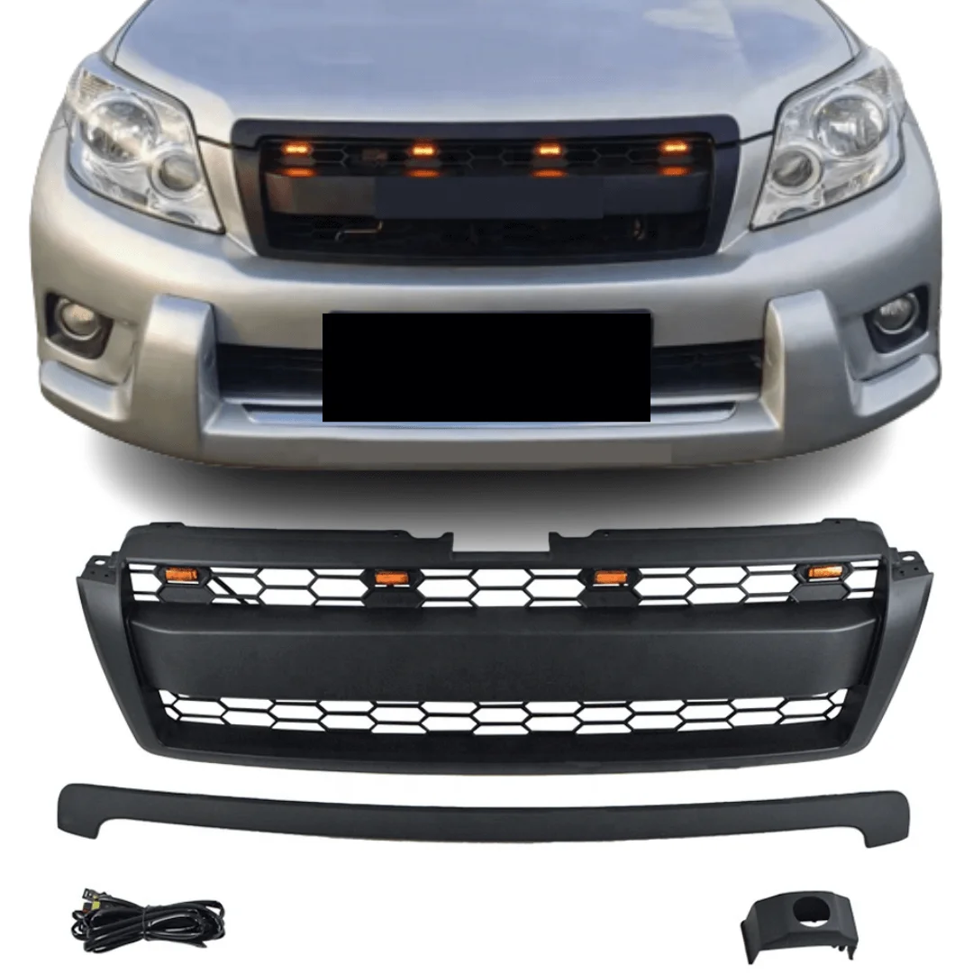 

Spedking Car Other Exterior Accessories Black ABS Car Front Grille With LED Light For PRADO 2010-2013 Grille