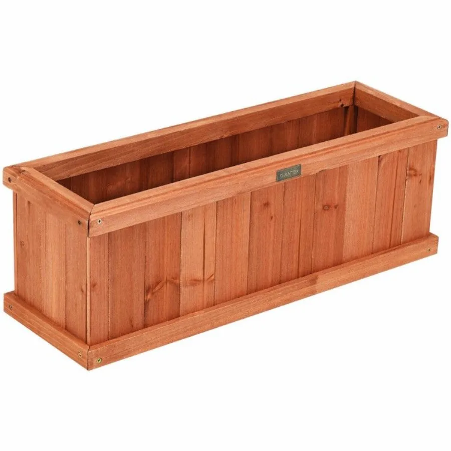 

Wooden Drative Planter Box for Garden Yard and Window