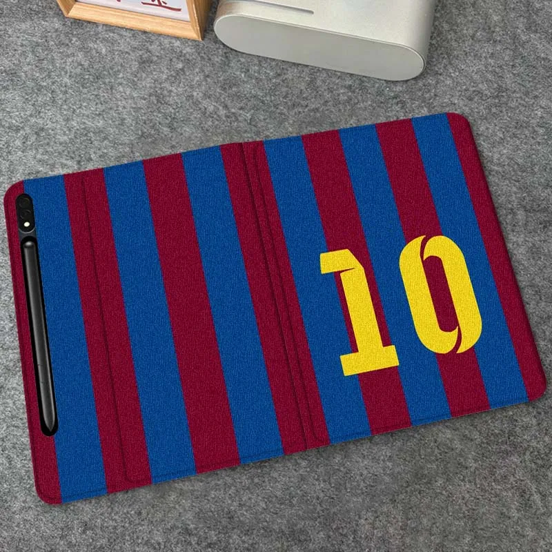 كرة القدم كرة السلة الأرقام لسامسونج غالاكسي تاب S9 S10 S6 S7 S8 FE زائد لايت بوصة غطاء قابل للطي اللوحي