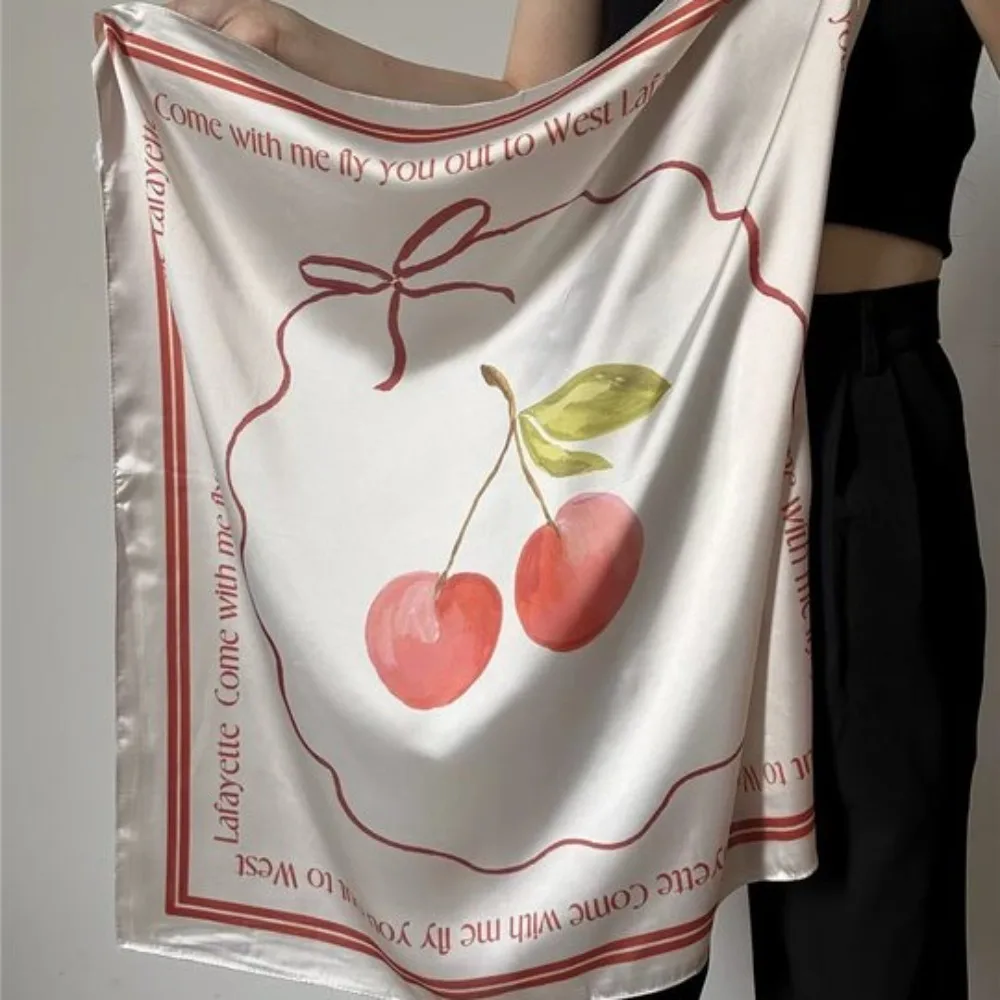 

Головной убор, шарф для волос с размытыми цветами вишни, изящный цветок, повязка для волос в виде щенка, тюрбан, квадратные шарфы с бабочками для девочек