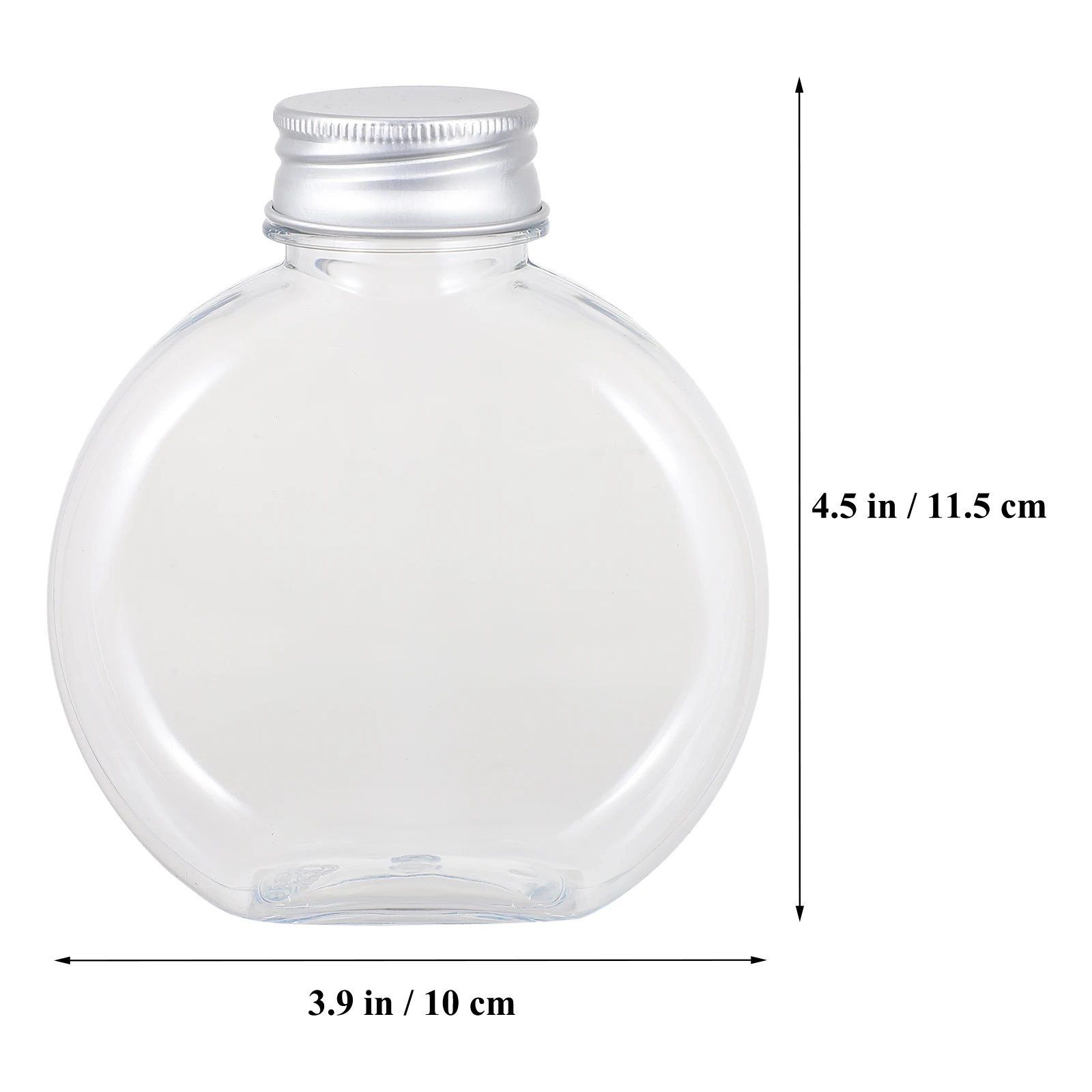 

6 Pcs Tea Bottles Plastic Beverage Containers Transparent PET Drink Storage Simple Milk Tea Bottles Kitchen