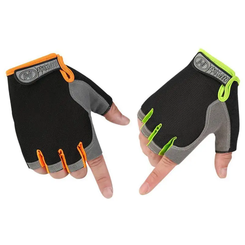 Cycling Gloves Half Finger Outdoor Men Women Climbing Cycling Gloves Summer Sports Fitness Shockproof Bike Glove 2019