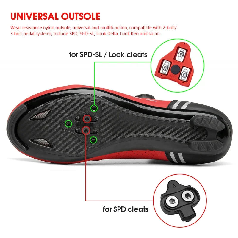 MTB Cycling Shoes Cleats SPD Self-Locking Racing Speed Sneaker