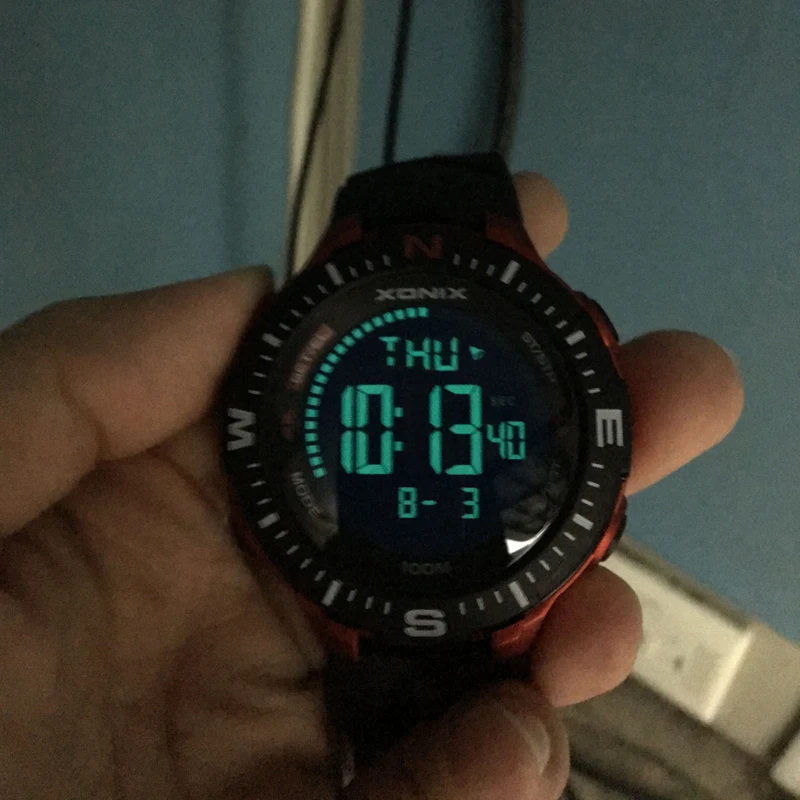 XONIX 2025 New Fashion Casual Men Sports Watches Waterproof 100m Outdoor Stopwatch Countdow Digital Swim Diver Wristwatch NK