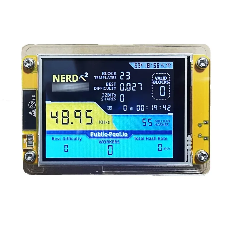 

NerdMin V2 ESP32-2432S028R 55K 2.8 Inch Smart Display Solo Lottery Nerd Min With Big Display in Stock