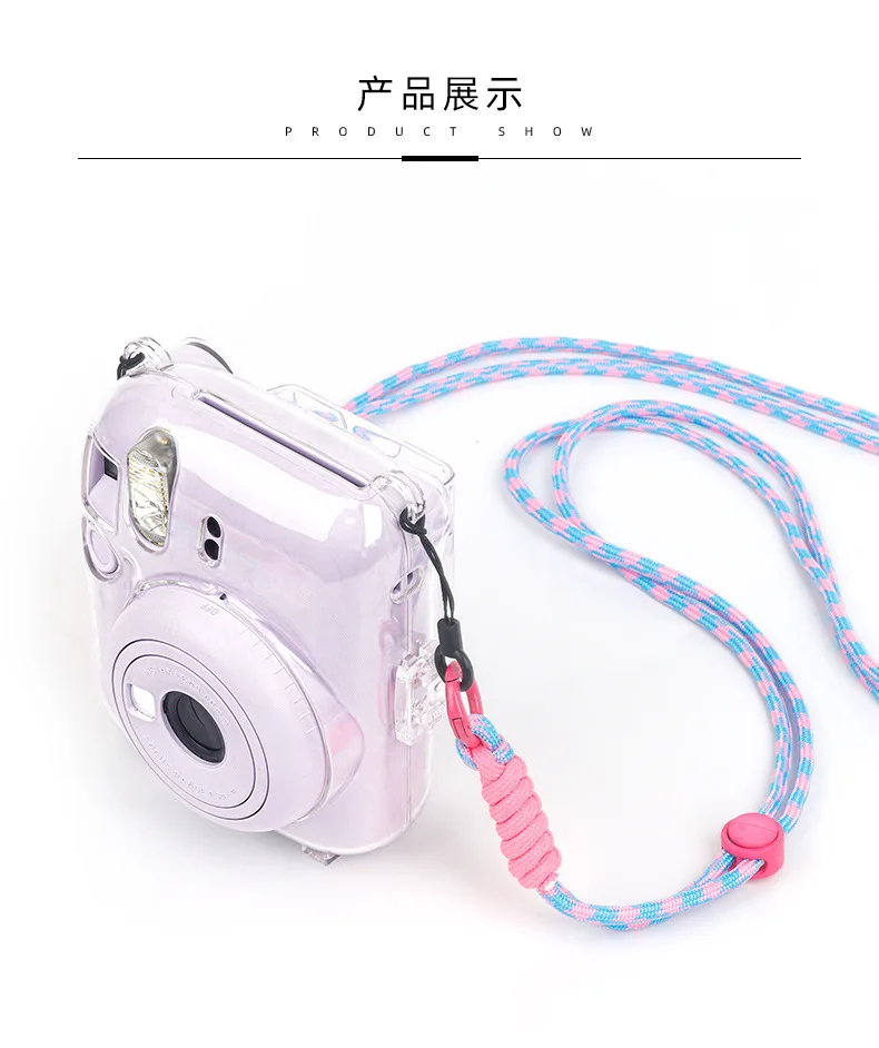 Multifunctional woven Camera Strap For Fujifilm Instant Camera Mini 12/11/8/9/40 Mid-Camera Universal Bracelet Strap round Rope