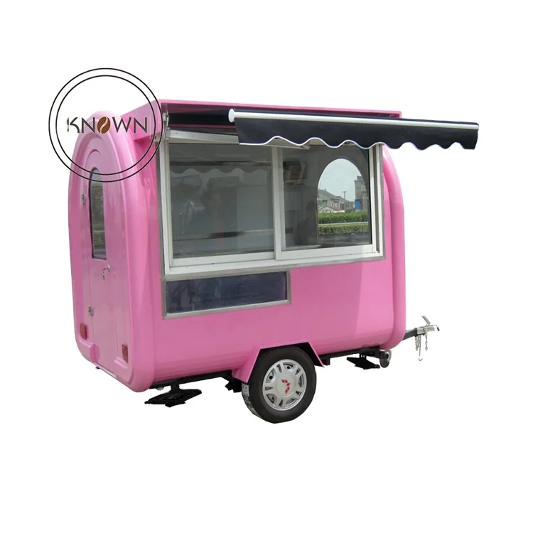 

OEM Stainless Steel Hot Dog Food Cart for Sale Europe Mobile Food Van Trailer Customized Ice Cream Catering Car Food Truck