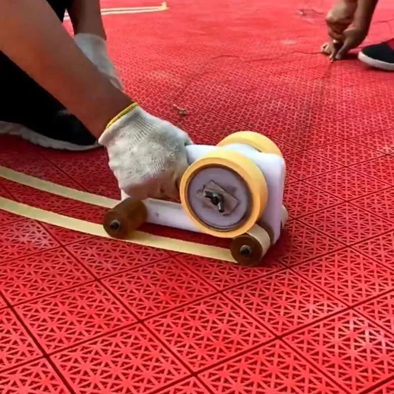CheapNEW Tape Marking Machine Stadium Parking Space Tape Marking Road Marking Line Drawing Assistant Paper Tape Pasting