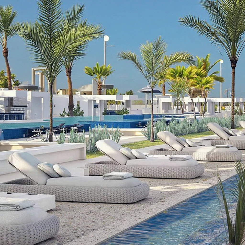 

Outdoor Beach Comfort Resort Leisure Hotel Garden Aluminum MORE DESIGN Swimming Pool Chair Sunbed Sun Lounger