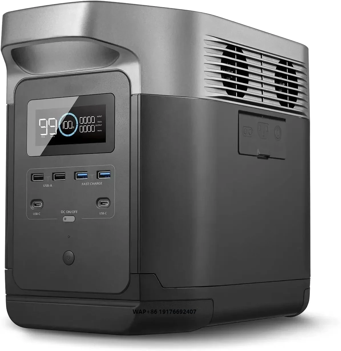 AL-L Portable Power Station 1300W 1260Wh Solar Powered Generator with 6 X 1800W AC Outlets Solar Generator
