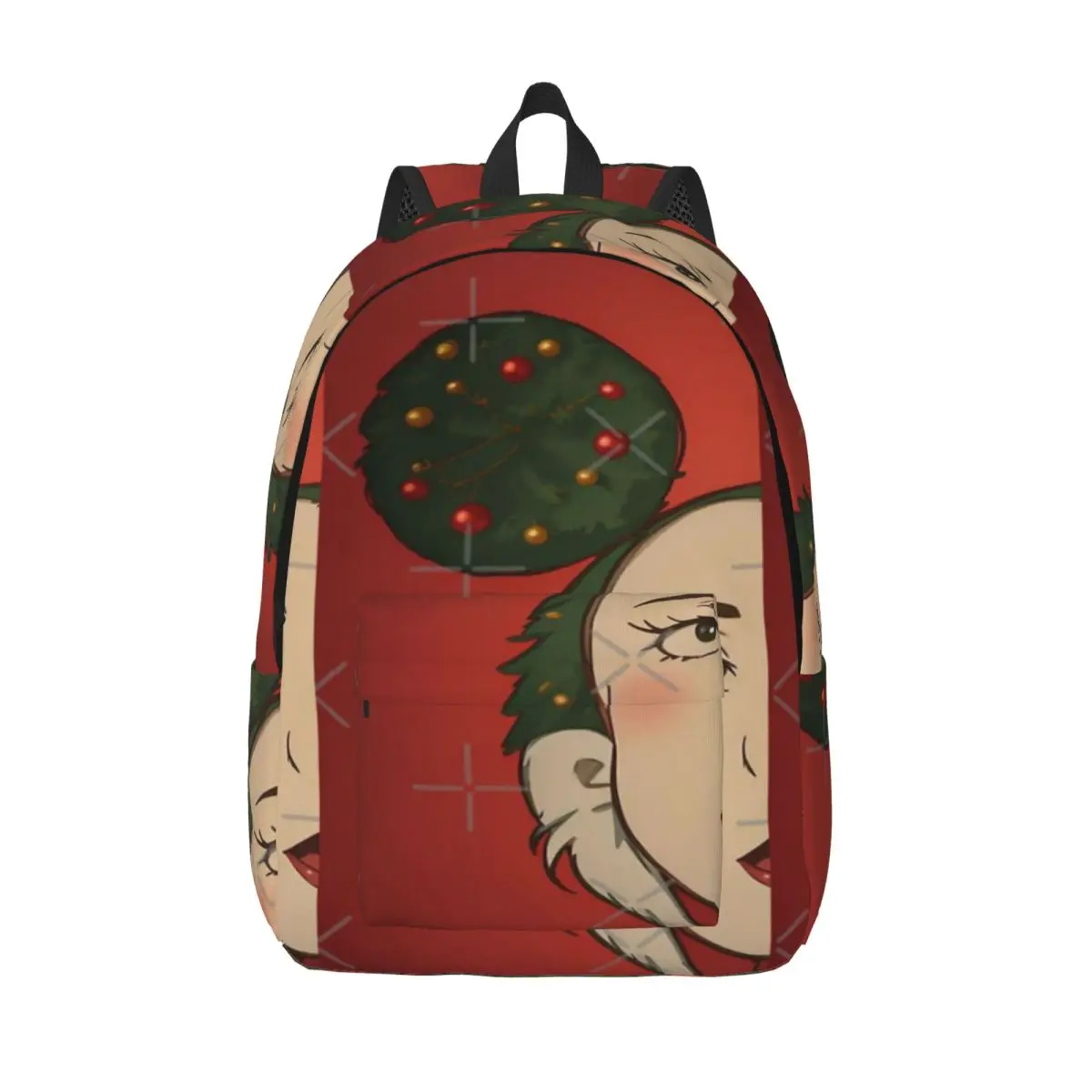 

Простой и стильный рюкзак с забавным лицом в стиле аниме, холст, женский рюкзак