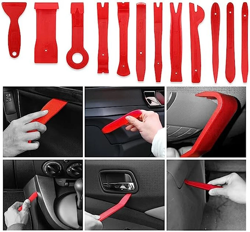 Auto Radio Door Clip Trim Panel Removal Tool Kit Plastic Car Interior Dashboard Dismantle Tools Navigation Disassembly Installer