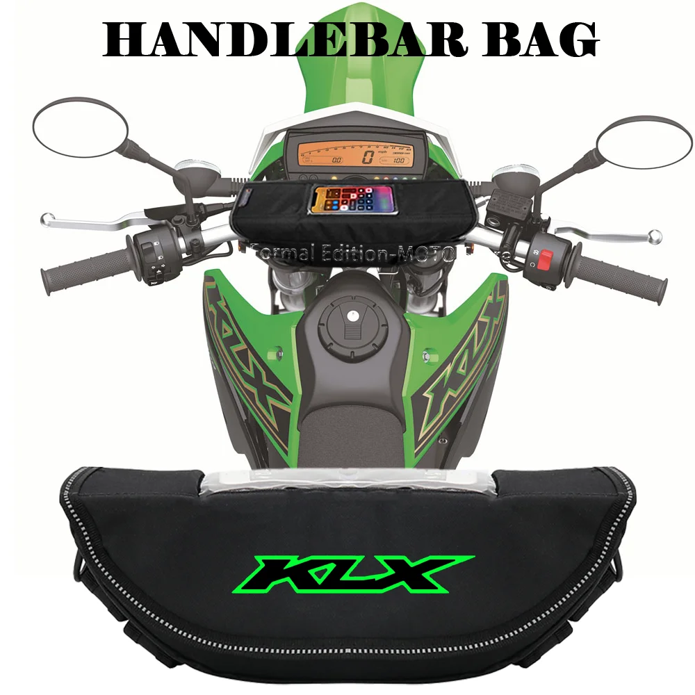 

Motorcycle accessory for Kawasaki KLX230 KLX 140 KLX300 2023 Waterproof and Dustproof Handlebar Storage Bag Navigation Bag