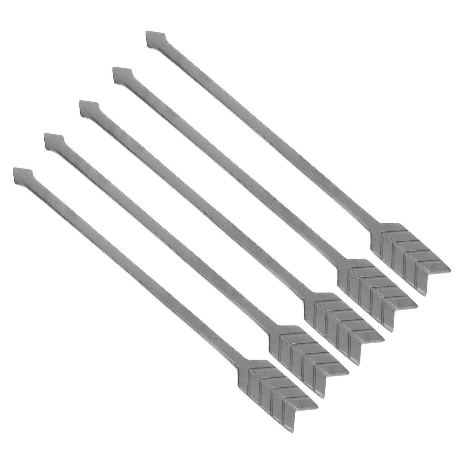

5pcs Stainless Steel Fork Reusable Coffee Stirrer Cocktail For Drinks Snack Picks Kitchen Utensils Stainless Steel Utensils