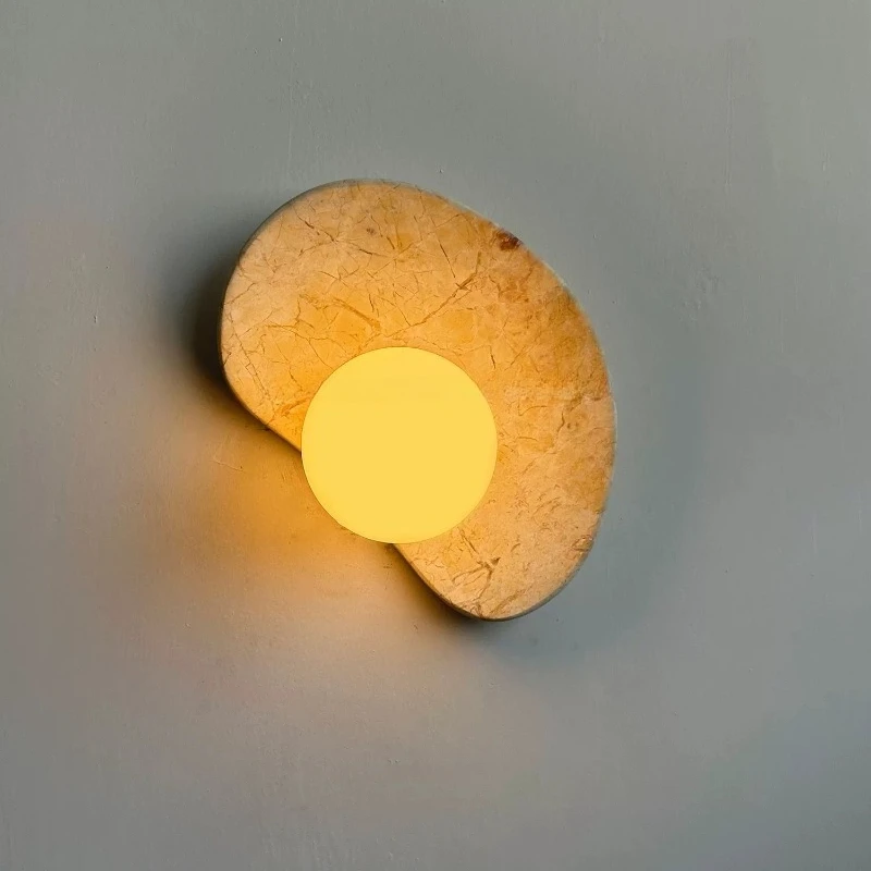 Contemporary Designers Wall Lamps Marble LED Wall Sconces Homestay Hotel Lobby Restaurant Bedroom Decoration Lighting Fixtures