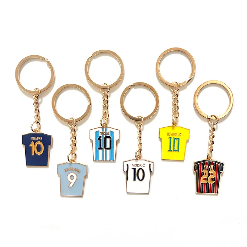 ⚽   Llavero Metálico de Fútbol, Souvenir Deportivo, Decoración para Colgar en el Coche o Bolso
