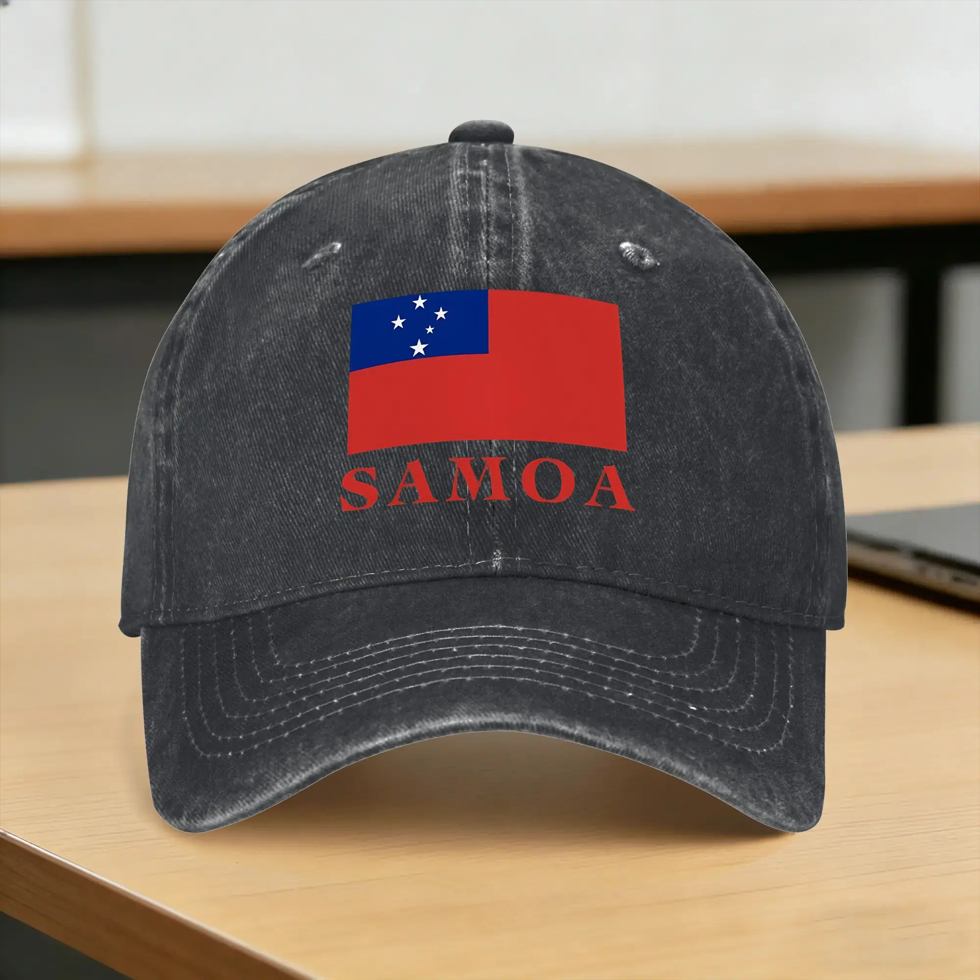 Baseball Cap Samoa Flag  Spring Casual Trucker Hat  Couple Women Design Hiking Fishing Dropshipping Baseball Caps