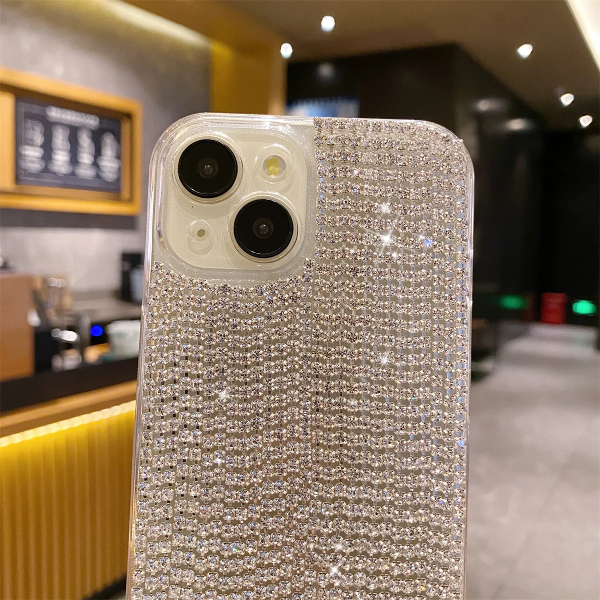 Glitter Rhinestone Tassel Phone Case for iPhone 18 Pro Max 17 16 15 14 13 12 11 Handmade Bling Diamond Hard Cover
