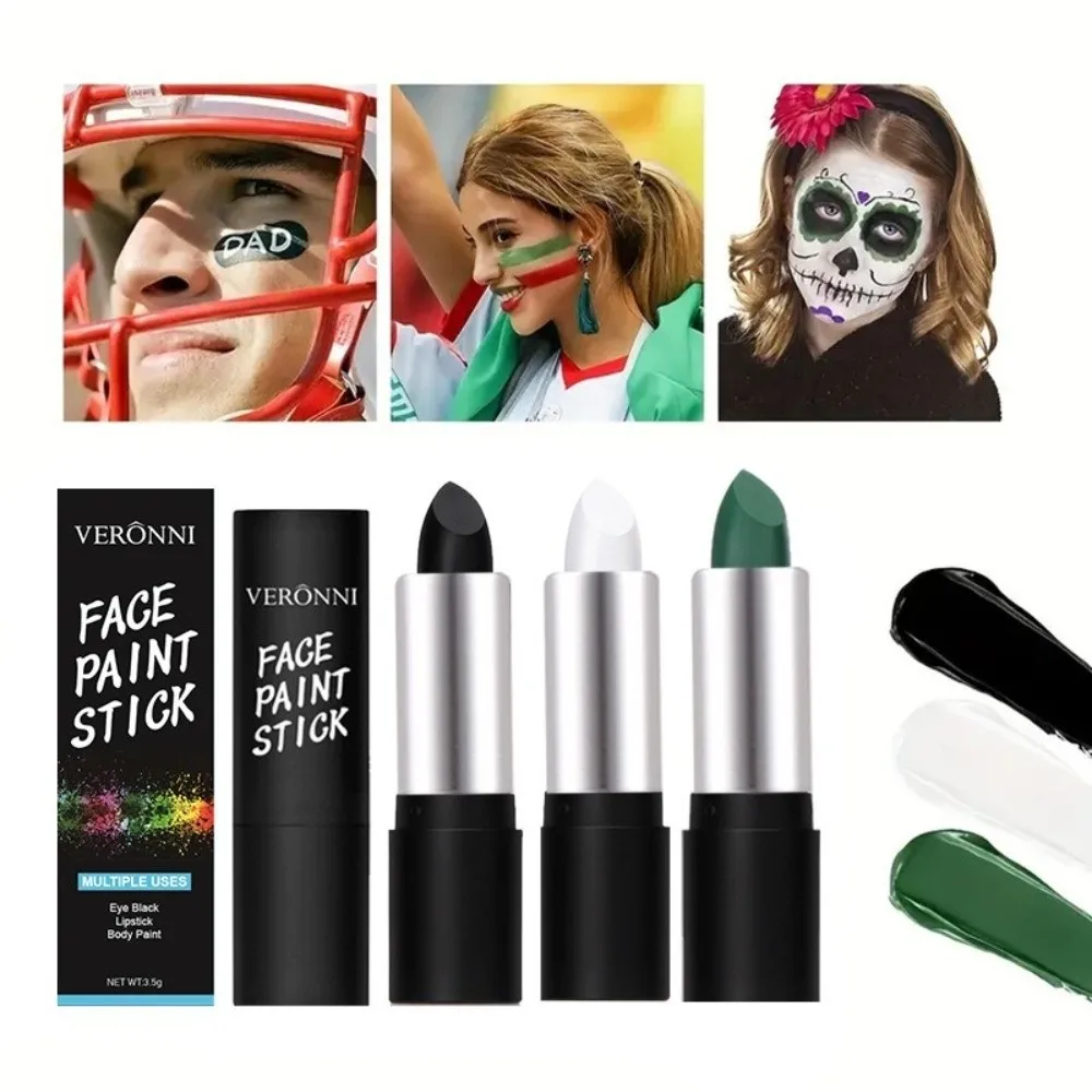 6 Colors Oil-Based Body Paint Sticks Vibrant Colors Waterproof Body Paint Stick Cream Easy to Apply Blendable