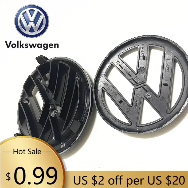 

Для VW Volkswagen Jetta MK5 Golf, 2 шт., передняя и задняя заменяемые детали для VW Golf 6 MK6 GTI 2009-2013, передняя эмблема решетки радиатора 13