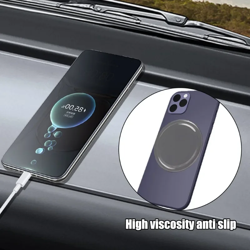 Anti-slip Mat Car Ornaments Car Placemat Center Console Dashboard Cell Phone Silicone Fixed Adhesive High Temperature Resistant