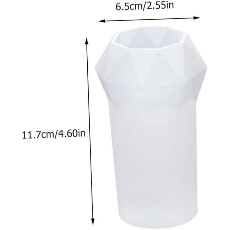 DIY Diamond Cone Silicone Mould Crystal Crystal Epoxy Resin Mould High Mirror Cone Mold