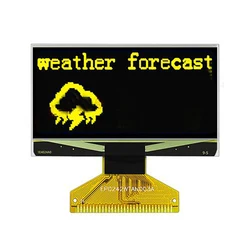 2.42Inch OLED Display 12864 LCD Screen Highlight Device SSD1305 Plug Industrial High Quality Yellow/White Display For Nivona 13V