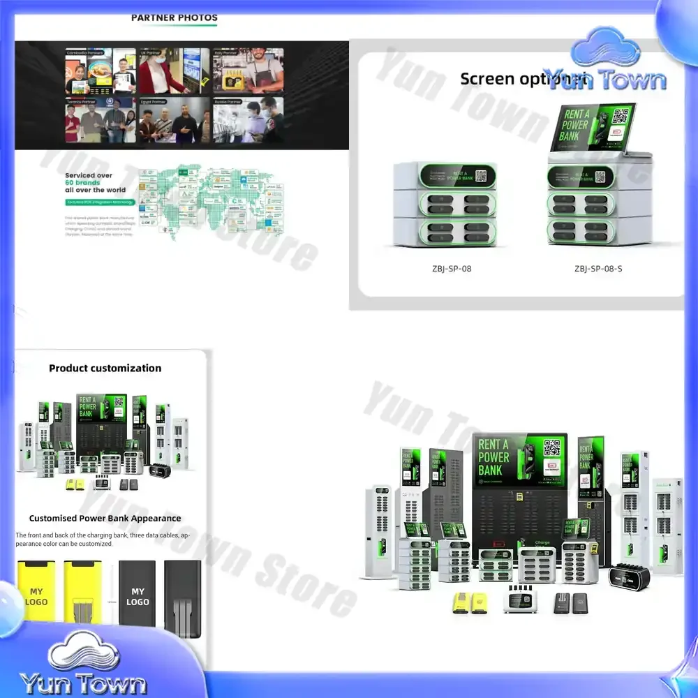 for Gold Seller Sharing Power Bank Phone Charging Station for Shared Powerbank Rental Portable Fast Charger Adapter Vending