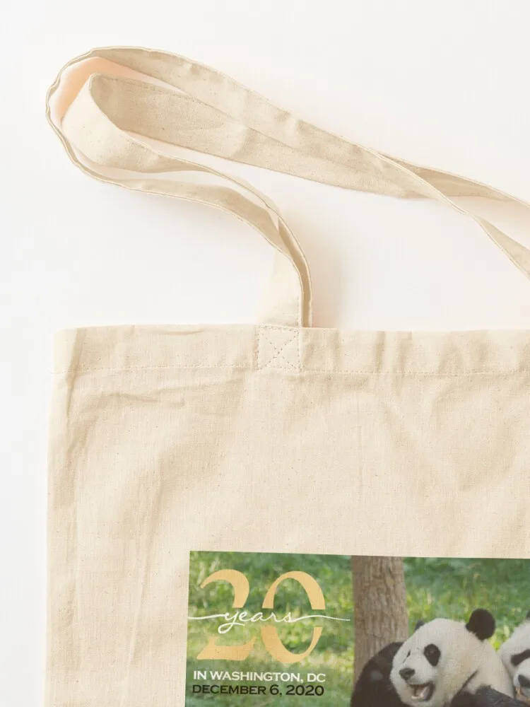 Giant Pandas Mei Xiang and Tian Tian at the National Zoo - 20th Anniversary Edition Tote Bag