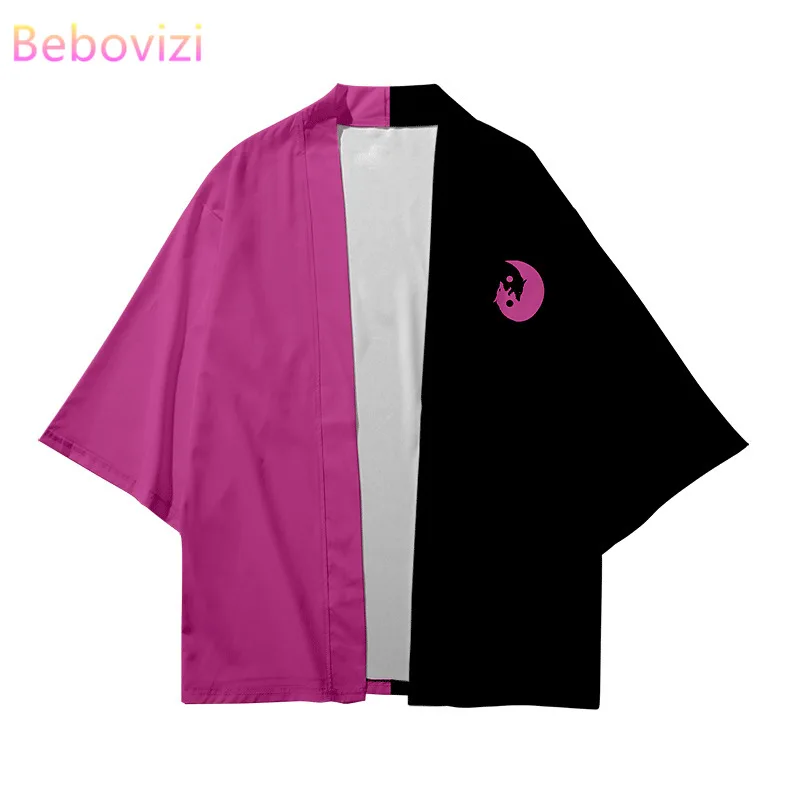 Japanese Robe Cardigan Women Men Harajuku Kimono Plus Size 6XL 5XL 4XL 3XL Loose Fashion Samurai Cosplay Blouse Yukata Clothing