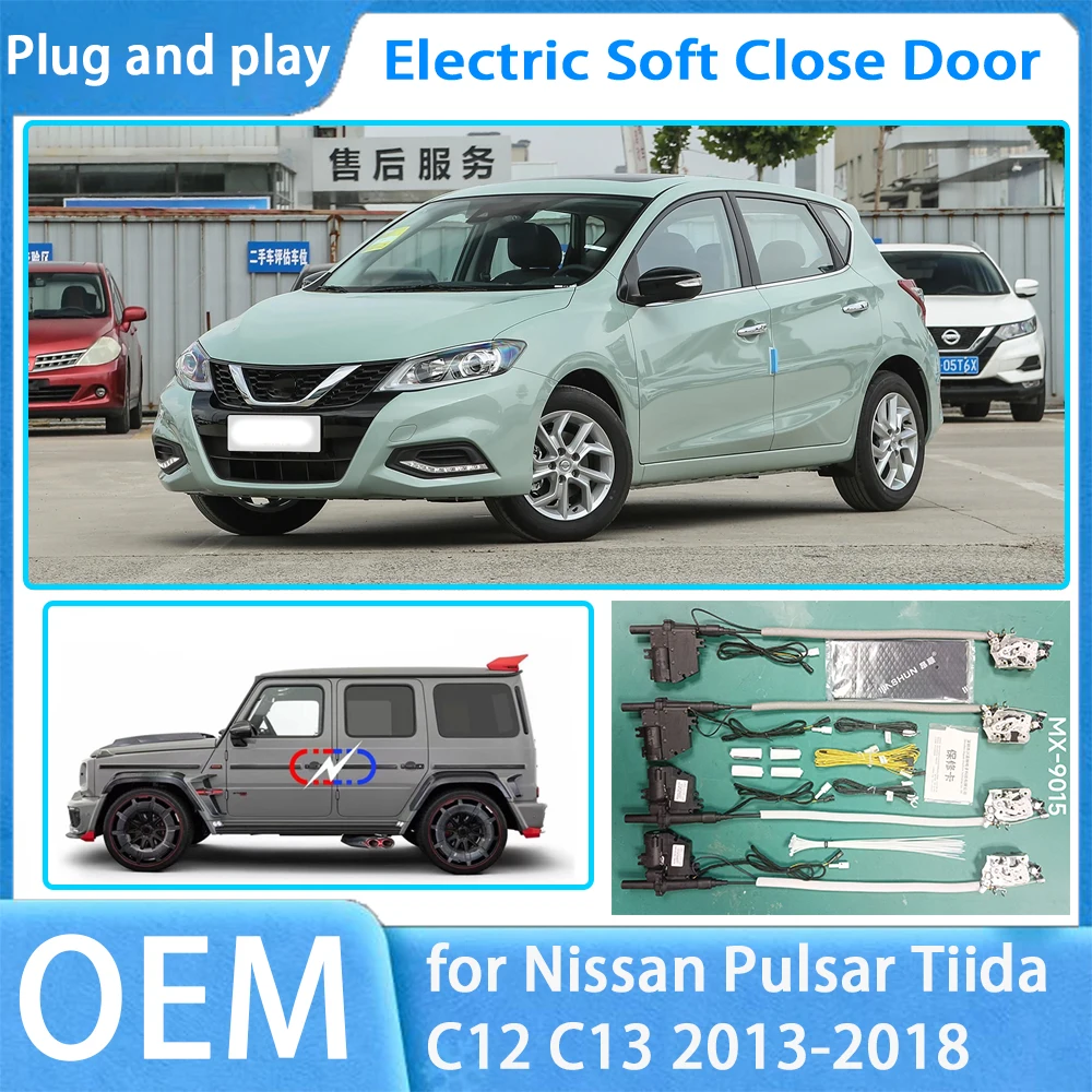 

for Nissan Pulsar Tiida C12 C13 2013-2018 OEM Car Soft Close Door System Automatic Electric Auto Pull Power Latch Power
