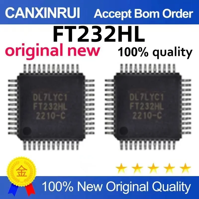 

Brand new imported FT232HL FT232H FT232 SMD QFP48 USB conversion interface chip IC