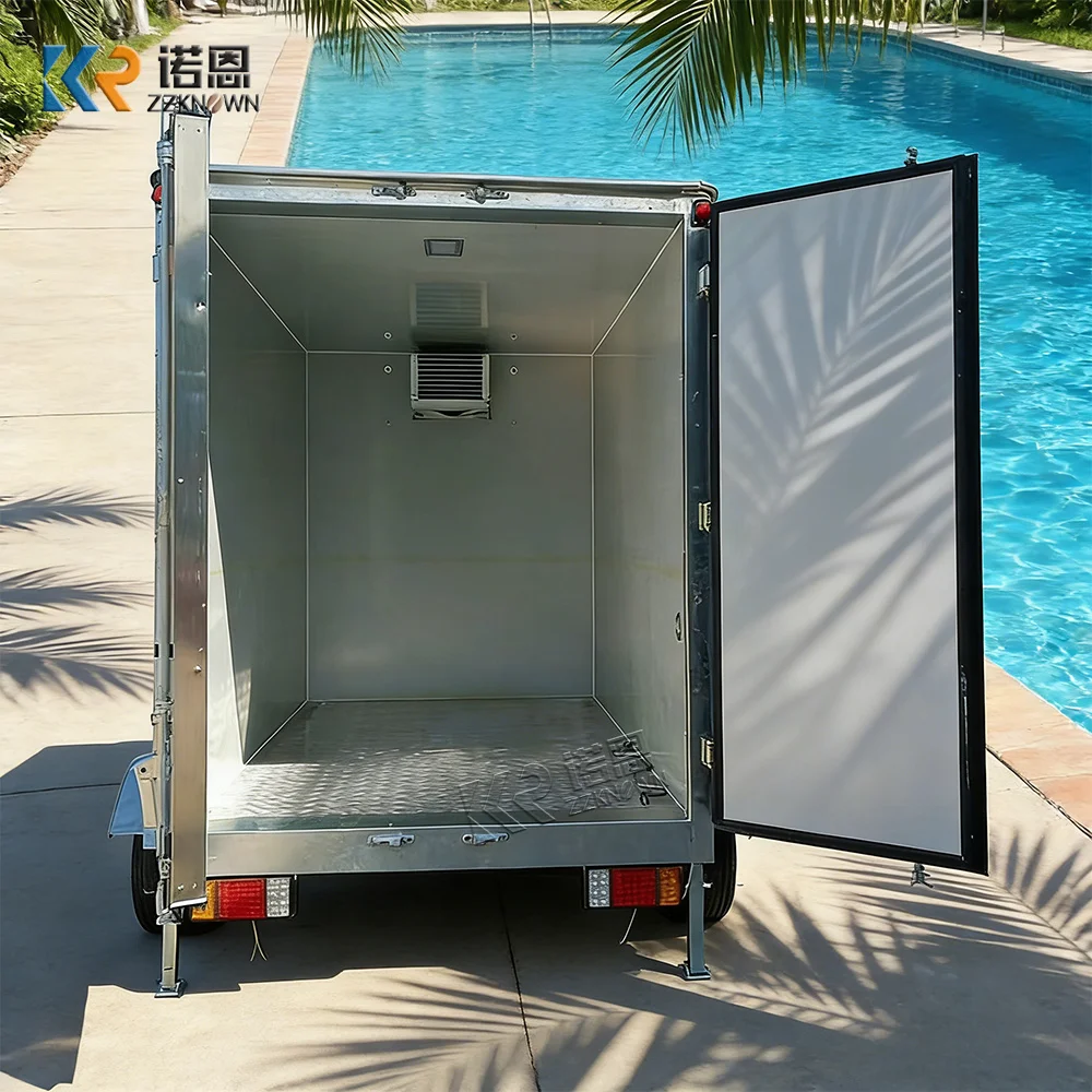 Industrial Refrigerated Truck Heavy Duty Reefer Truck Stable Cold Chain Freezer Trailer Transport Unit For Commercial Use