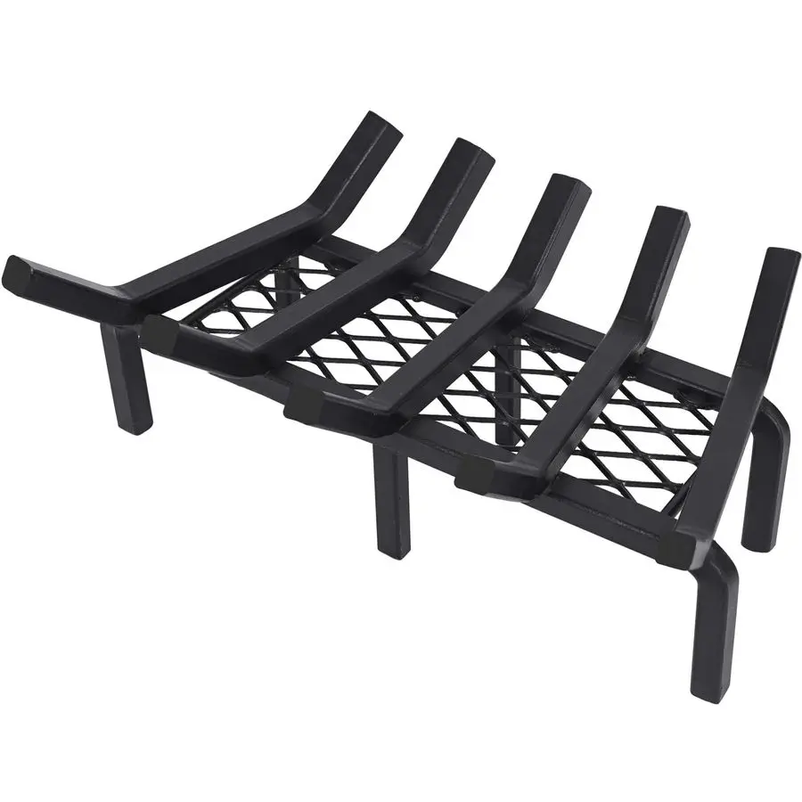 

Чугунная решетка для камина с удержателем золы, держатель для дров, прочная стальная решетка для камина