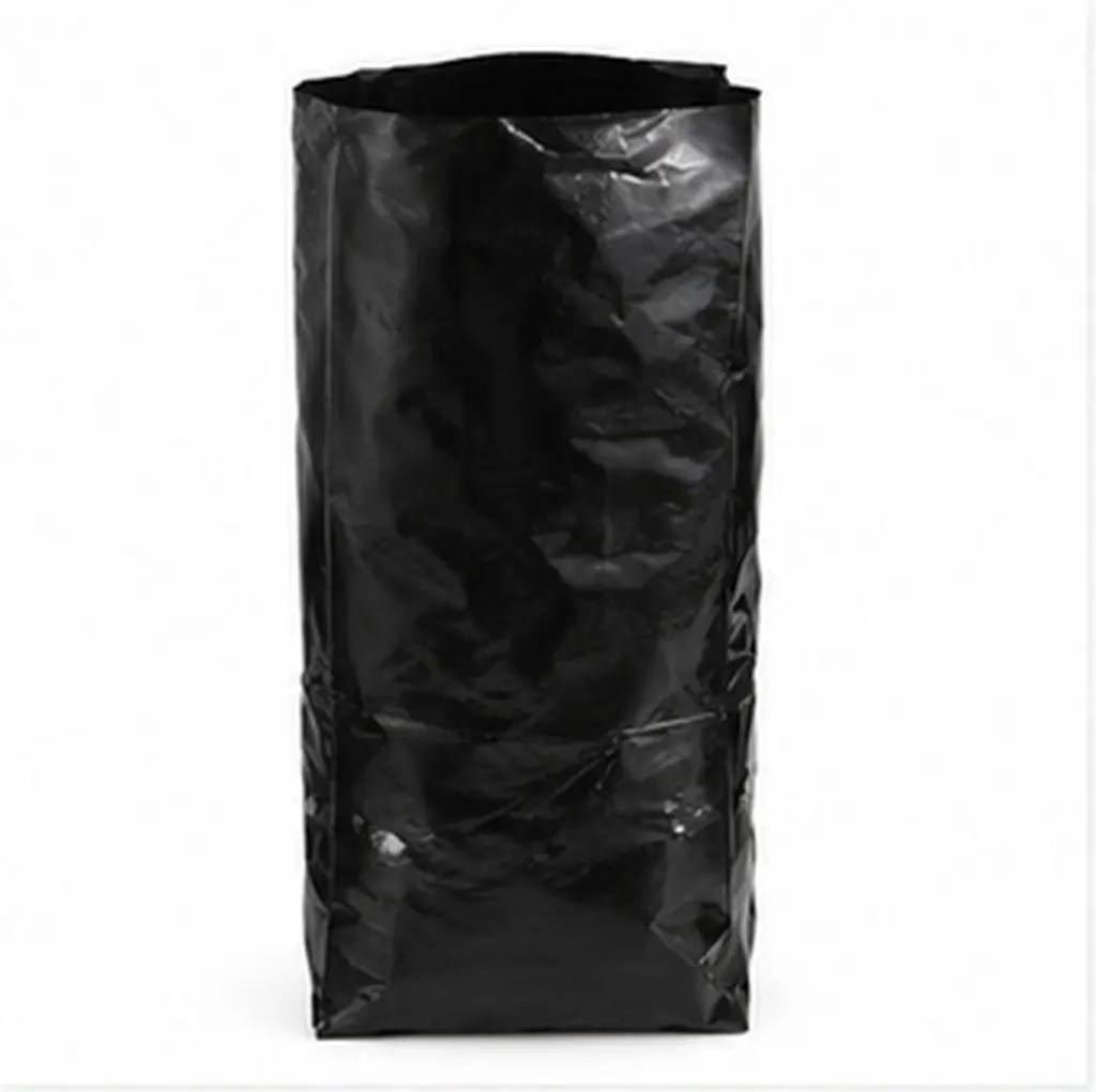 100Pcs Black Nursery Grow Bags Thick Pe Drainage Hole Transplant Seed Starter Bags for Fruit Tree Saplings Garden