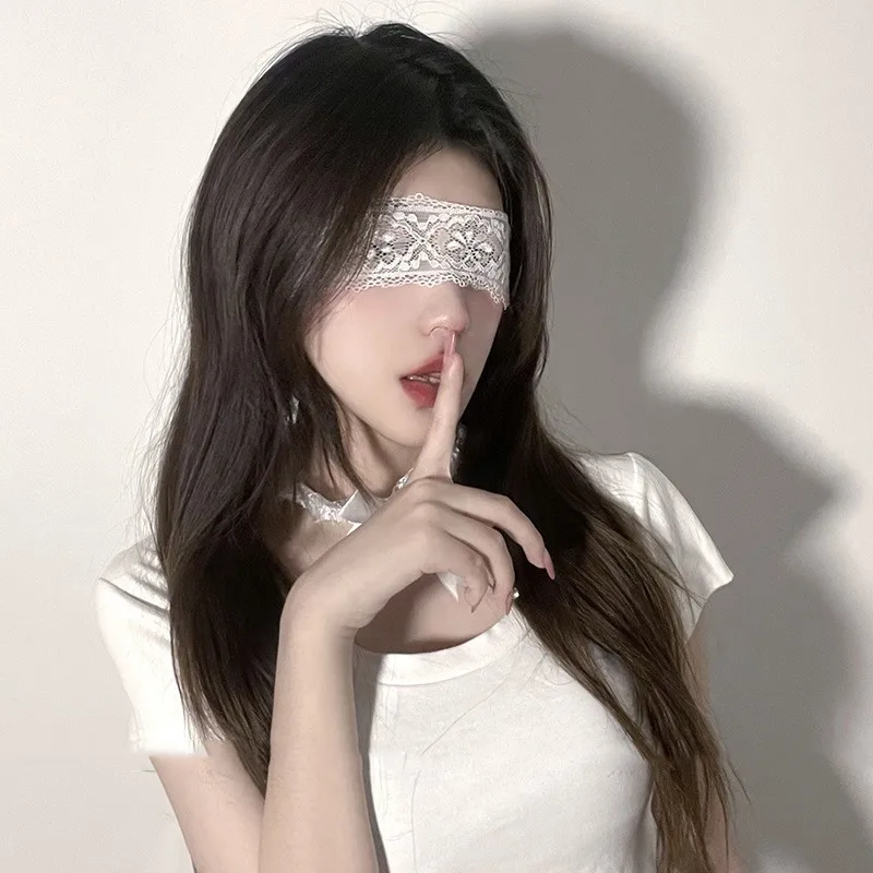 Cosplay Lolita Lace Eye Mask Lady Hollow Lace Masquerade Face Mask Halloween Nightclub Fancy Dress Costumes Prom Party Props