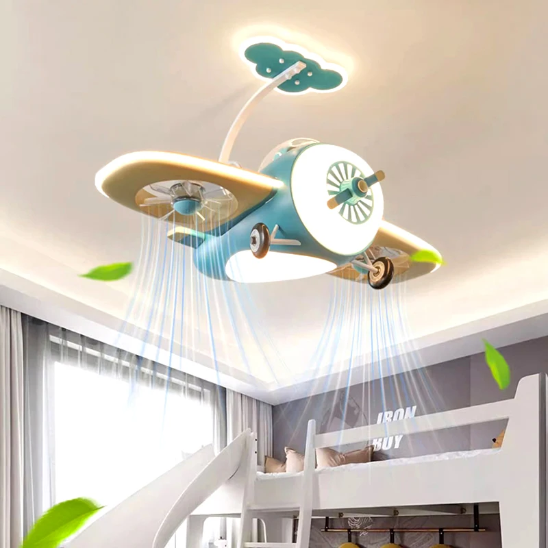 Modern led lamp with Ceiling fan without blades kids bedroom Ceiling fan with remote control Ceiling fans with light fixture