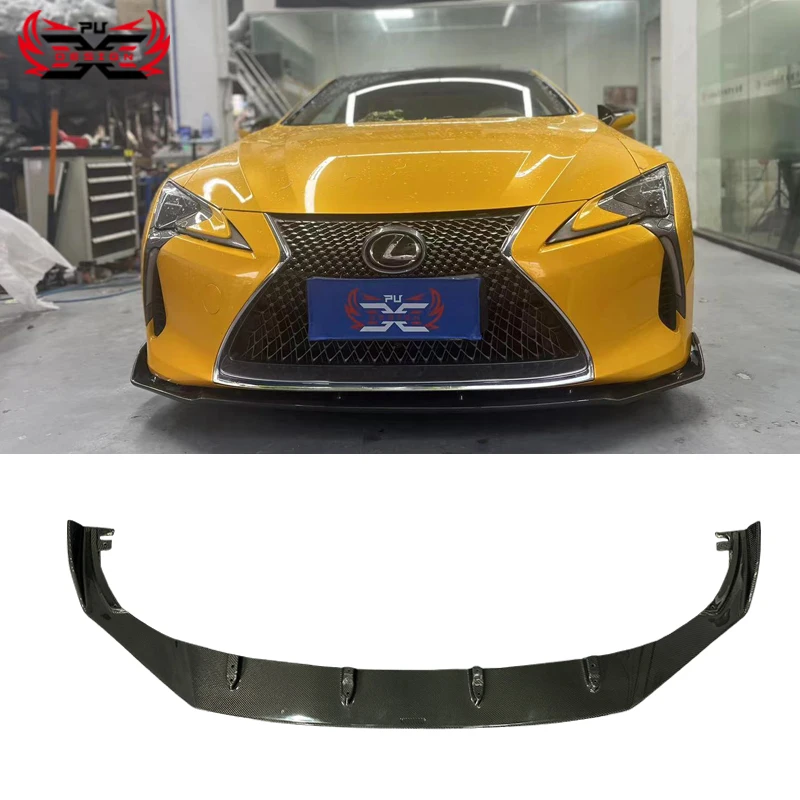 High Quality Carbon Fiber Front Bumper Lip For Lexus LC500 LC500H Front Splitter Bodykit