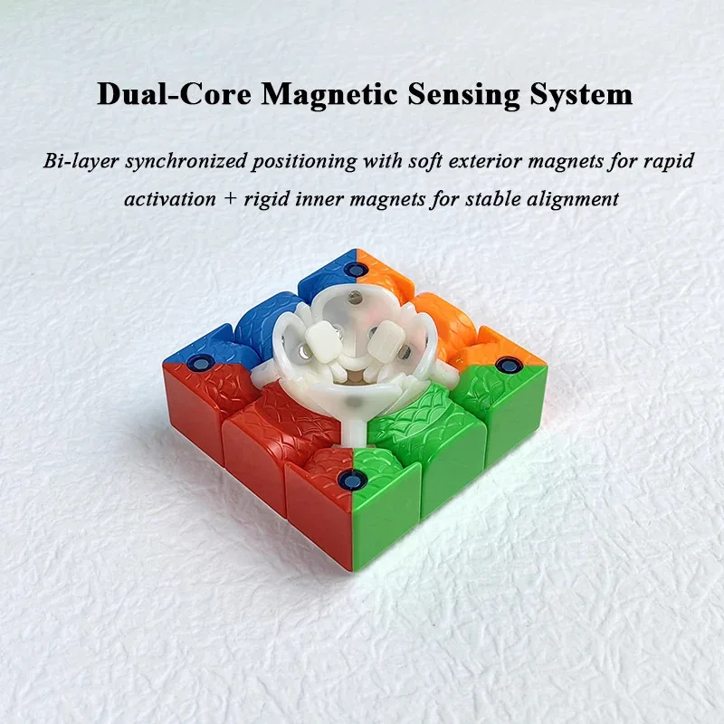 Triple Magnetic Fastest Speed Cube dla dorosłych Competition Old Version X3 Classic Screw Structure Natural ABS Magic Cube Puzzle